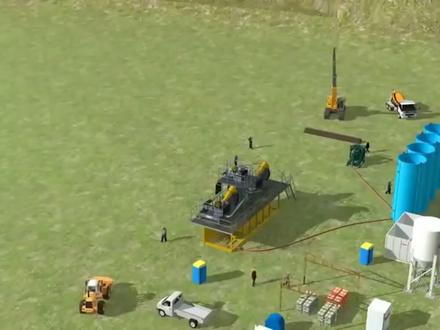 水利工程防渗墙施工BIM模拟动画,全过程演示!