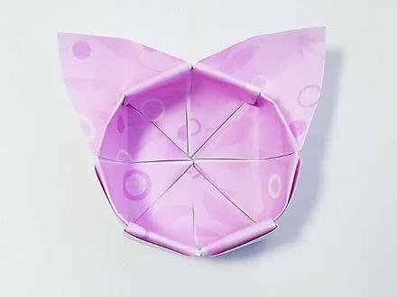 #手工 #折纸 折纸猫耳盒子,学会了吗