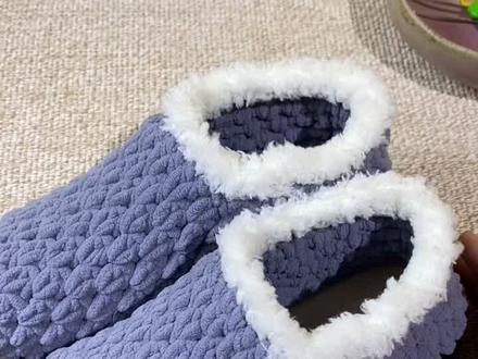 高帮棉鞋教程1!#钩针编织 #手工毛线编织 #手工diy #我的手工作品 #创意手工 #手工鞋子教程!