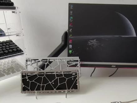 满改白魔导士,白色铝壳+白金定位板,确实帅#rog魔导士acehfx#外设#磁轴键盘