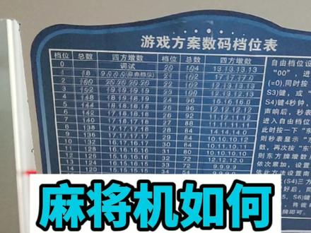 麻将机怎么调112张牌#麻将机112张怎么调#自动麻将机怎么调112张牌#创作灵感