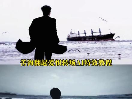 大家在找的苦海翻起爱恨转场AI特效教程来啦#豆包ai #豆包p图已经nextlevel了 #苦海翻起爱恨 #转场 #至尊宝