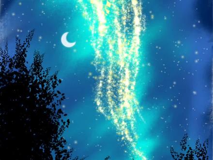 满目星河,画世界Pro绘画过程#创作灵感 #七星连珠 #平板绘画 #梦幻星空 #画画 保姆级教程 跟练 一学就会系列 梦幻星空 零基础画画 简单风景画 画画打卡 临摹练习@Sugarty
