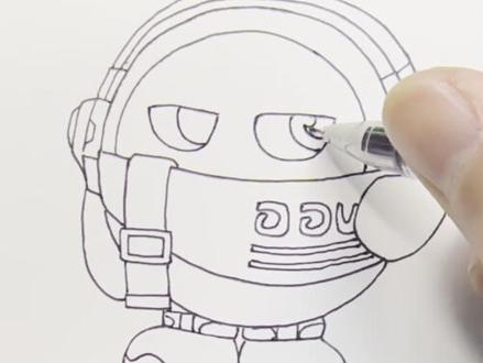 您们喜欢这个超有王者气质的蛋小蓝吗?#画画使我快乐 #创作者中心 #创作灵感 #蛋仔派对 #抽象画