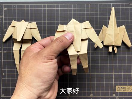 好玩的变形金刚,机甲和飞机随意切换,折法简单 #折纸 #手工diy #变形金刚