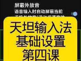 天坦输入法的设置#每天跟我涨知识 #天坦输入法 #读屏软件