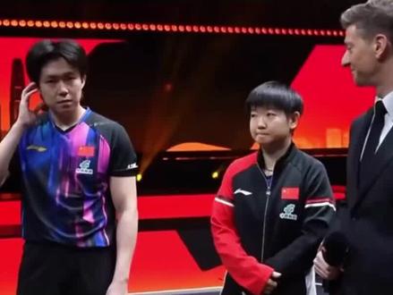 孙颖莎王楚钦又赢了!国乒王牌组合闪耀香港总决赛,横扫印度组合#国乒 #孙颖莎 #王楚钦 #乒乓球 #竞技体育