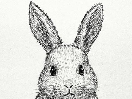 一分钟学会!超简单的画兔子方法✿ ◡‿◡✿ #绘画教程 #兔子画法 #怎么画兔子 #画兔子 #画兔