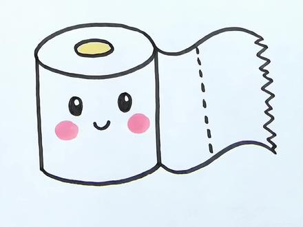 教你这样画纸巾 简单易学#简笔画 #一起学画画 #儿童简笔画 #幼儿简笔画教程