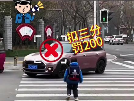 正确的礼让行人#每天一个用车知识