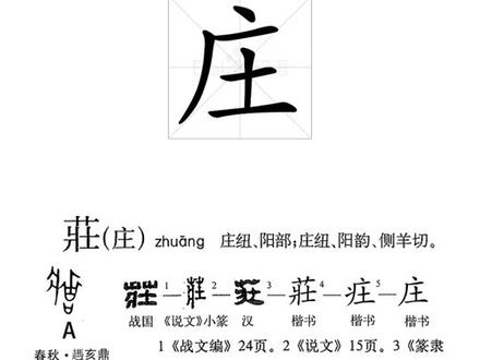 今日解“庄”字,#汉字 #说文解字 #涨知识