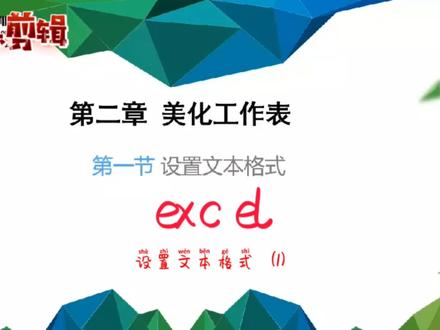 #办公技巧 #excel excel设置文本格式(1)