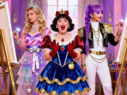 她说我连笔都不会拿,结果评委看完我的画直接愣住了? #鲁米#猎魔女团#芭比梦幻剧场#米拉#芭比