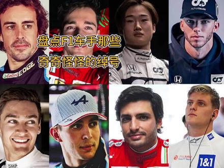 盘点F1车手那些奇奇怪怪的绰号#F1 #f1赛车手 #汉密尔顿 #莱科宁