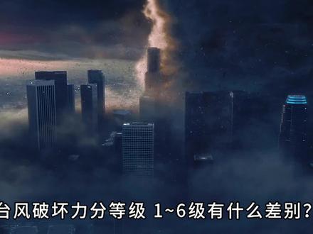台风破坏力:1~6级有多大差别? #灾难电影 #台风 #龙卷风