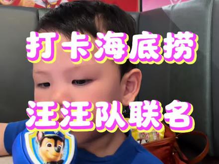 打卡海底捞联名汪汪队,玩具拿到手软,哈哈哈! #和孩子的日常 #创作者中心 #创作灵感 #汪汪队立大功玩具 #海底捞联名