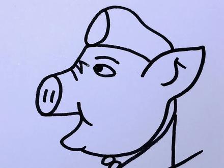 数字1~12画猪八戒#零基础学画画 #一起学画画 #简笔画