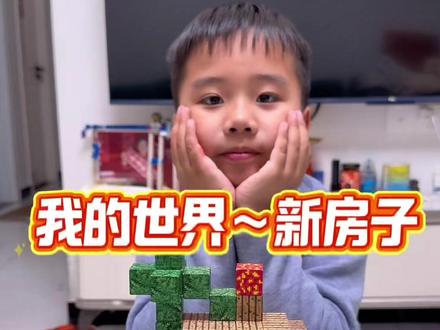 我的世界新房子积木#磁力方块积木 #我的世界磁力小方块玩具 #我的世界 #minecraft #我的世界磁力积木
