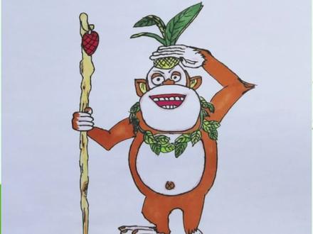 吉吉国王:香蕉甜,菠萝酸,鱼儿多多乐无边!#画画 #简笔画 #专治不开心 #动画 #亲子 零基础一学就会画:吉吉国王