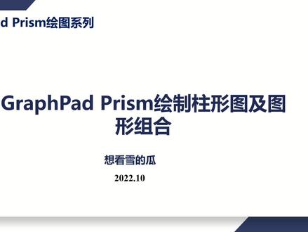 #GraphPadPrism GraphPad Prism绘图教程|GraphPad Prism绘制柱形图及图形组合