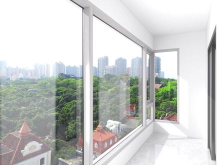 不会做转角窗户的小伙伴,跟我学起来吧#酷家乐 #效果图制作 #设计师日常 #转角窗户设计 #阳台设计