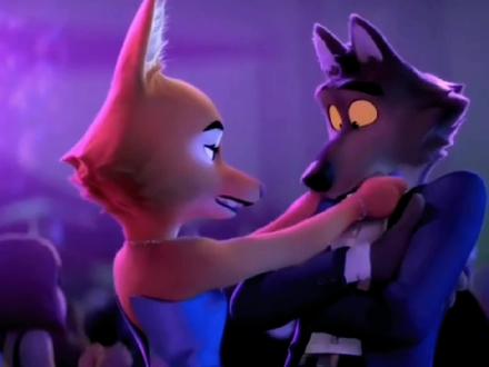 大坏狼和黛安狐的cp组合也很完美#黛安狐#大坏狼#坏蛋联盟