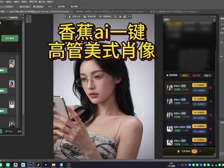 香蕉ai插件PS一键生成美式高管头像形象照看完必会摄影修图 利用飞鱼大香蕉香蕉ai插件,极影香蕉,都可以直接一键生成美式高管肖像头像照,#nanobanana插件 #香蕉ai #飞鱼SD #极影修图 #美式肖像