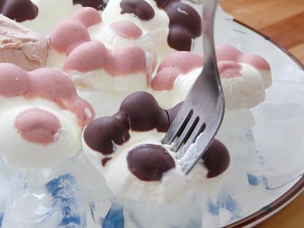 不加蛋黄和炼乳的冰激凌