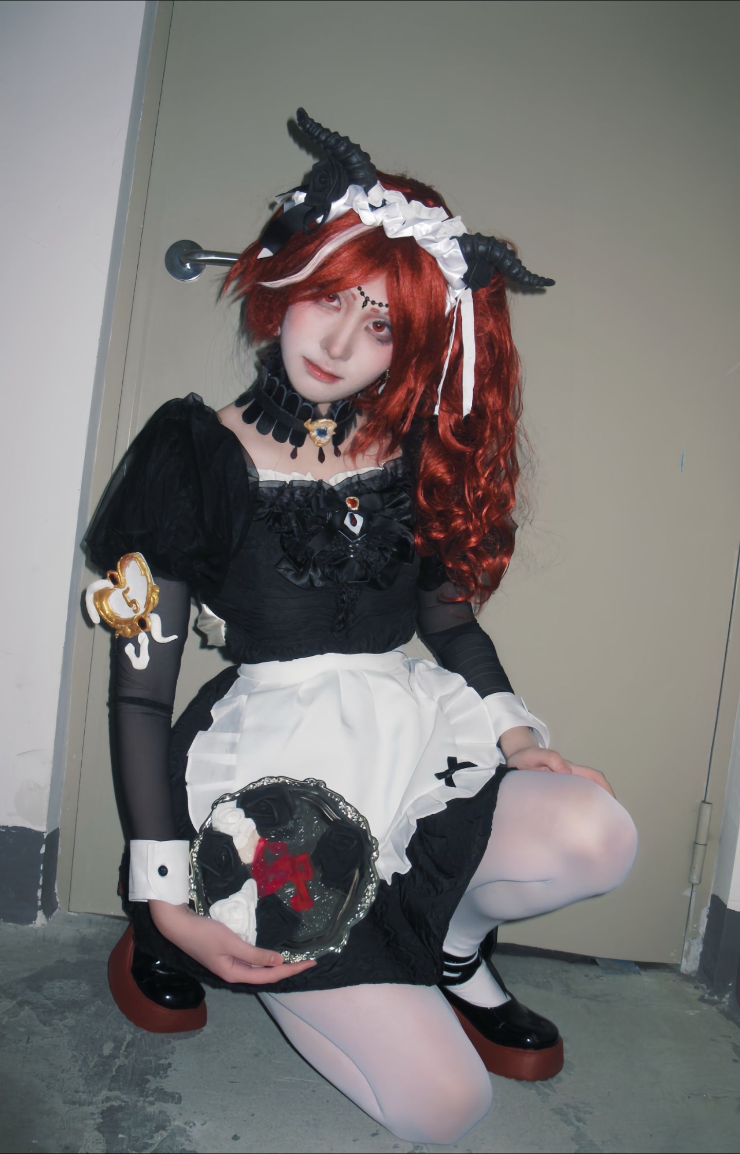 马尾整反了求佛 拍的时候楼下装修声像牛叫 敲墙声整的头痛整反了#cos