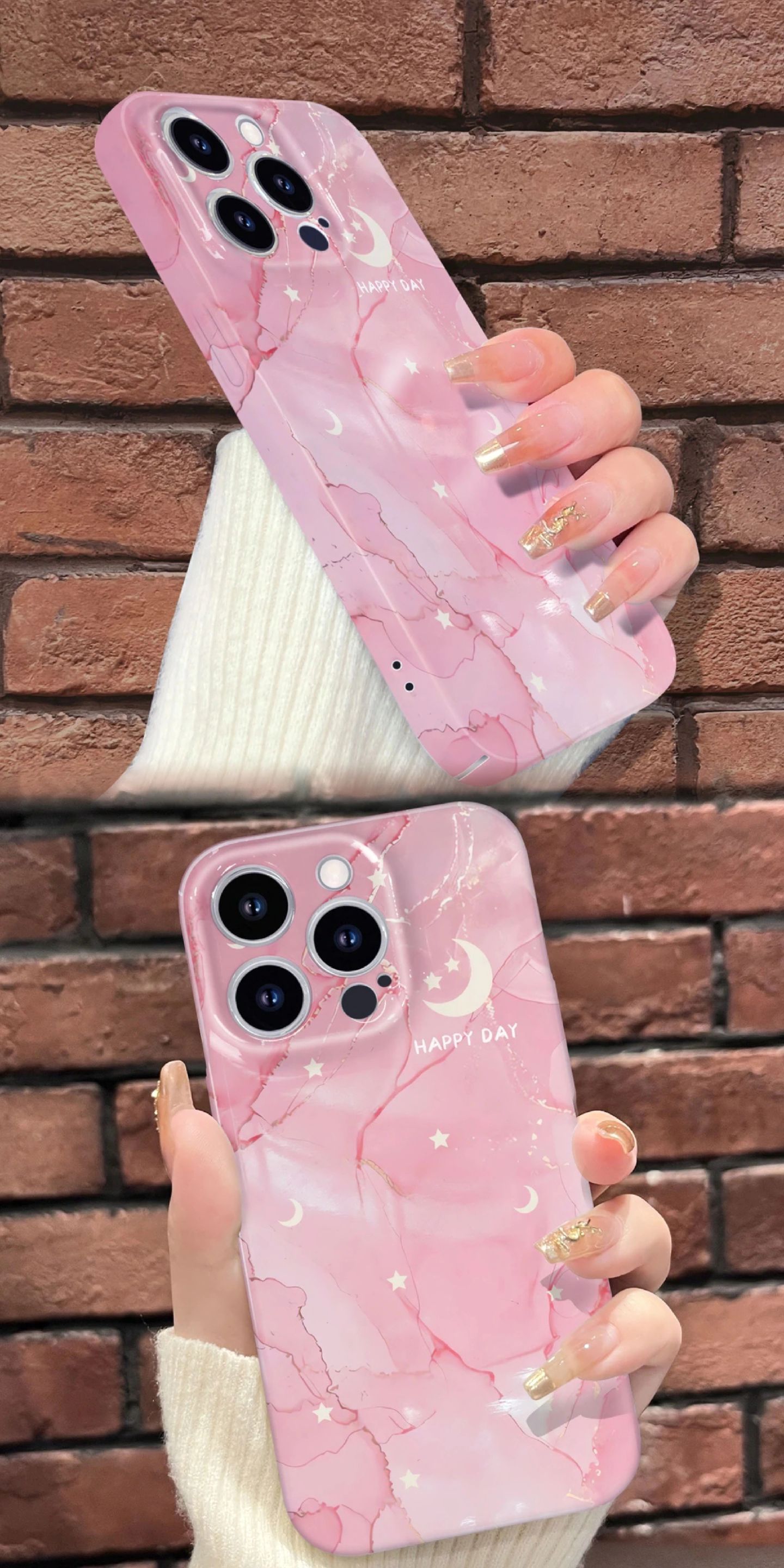 琴韵手机壳:粉色月亮菲林壳壳#网红手机壳 #仙女必备 #图文掘金计划