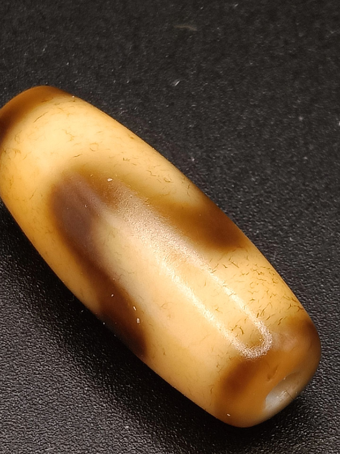 谦谦美玉:朱砂沁 虎牙天珠