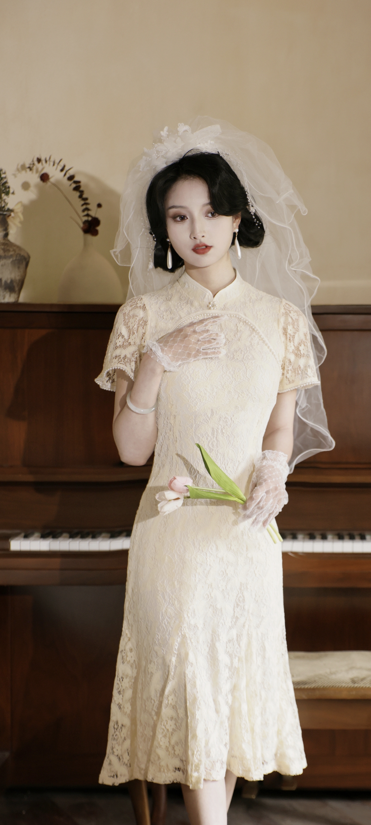 孔雪儿民国风妆造