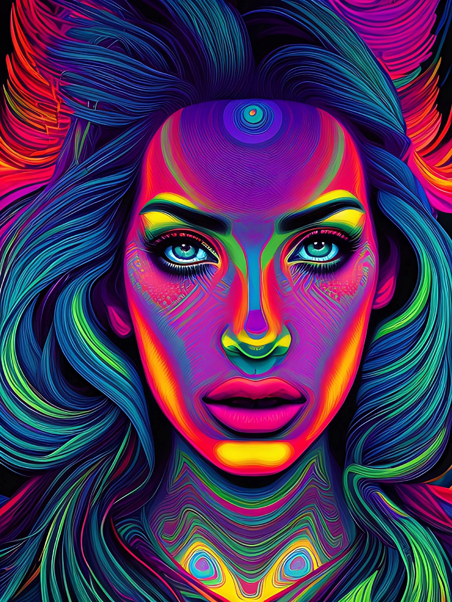 ai画的.波普风格的人物肖像画.#ai绘画 #插画 #设计 #人物肖像 #视觉