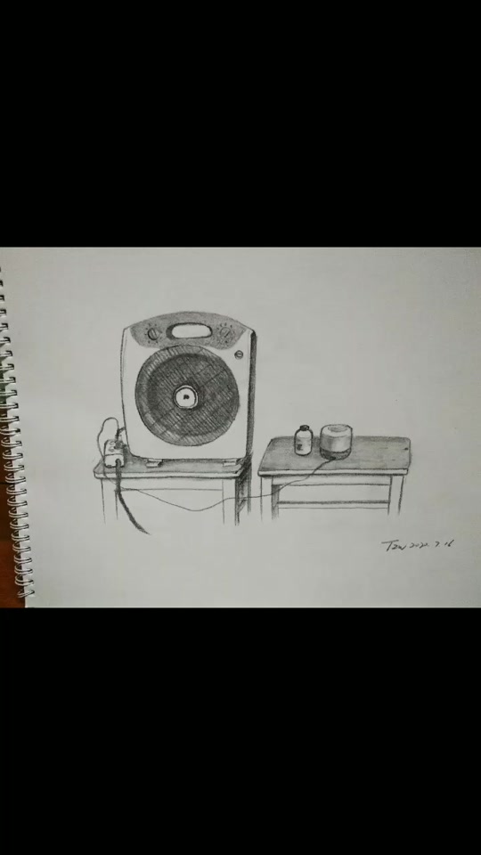 简笔画风扇的画法_风扇的画法素描