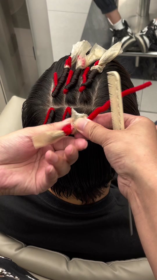 摩根碎盖烫发上杠教程