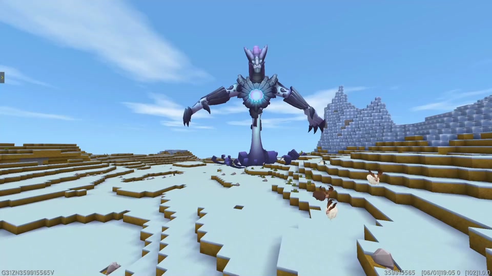 迷你世界:迷你大陆的大魔王虚空兽,挑战虚空幻影,能赢吗?