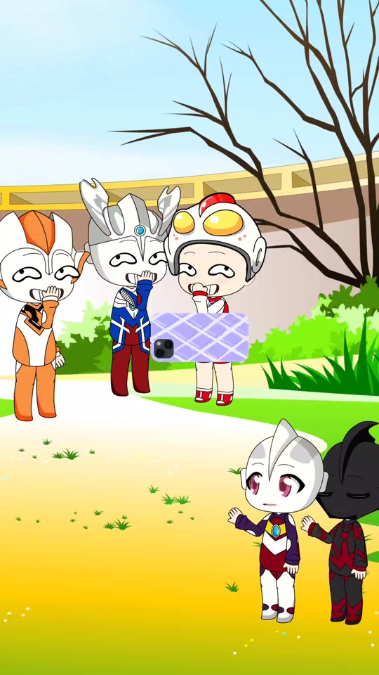 小赛罗他们笑的那么开心#奥特曼#赛罗迪迦#热门动画#小赛罗#快看漫画