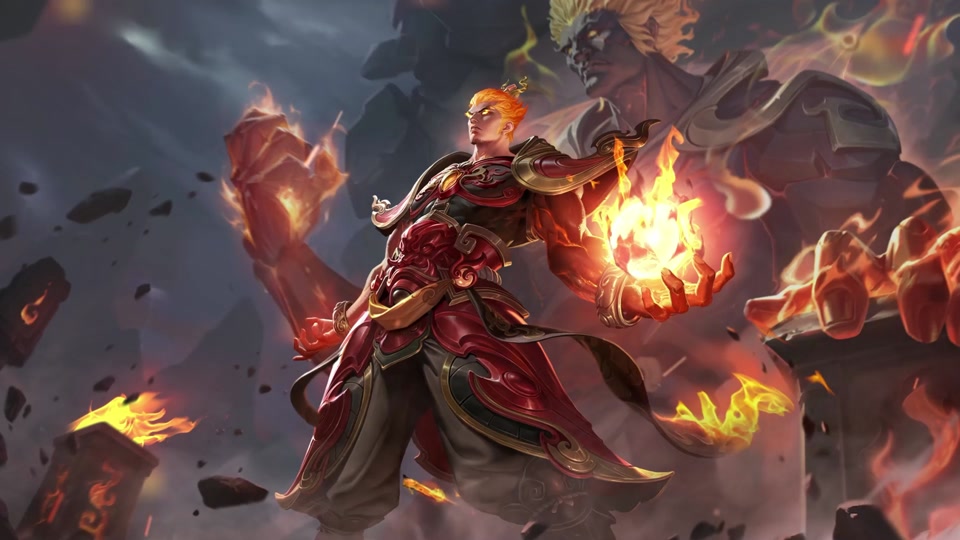 震新皮肤来啦——他以地火引动天雷,击穿横亘头顶的万丈坚壁~#王者