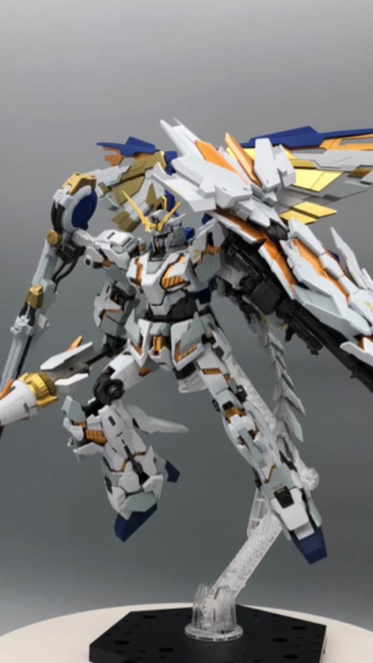 高达独角兽觉醒模式水贴教程 - 抖音