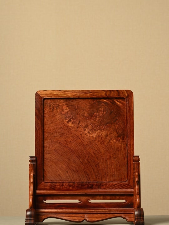 南京正大拍卖:二十世纪 黄花梨插屏 #黄花梨 #文房雅器 #收藏