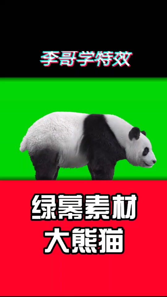 十二品功德金莲熊猫人绿幕素材 - 抖音