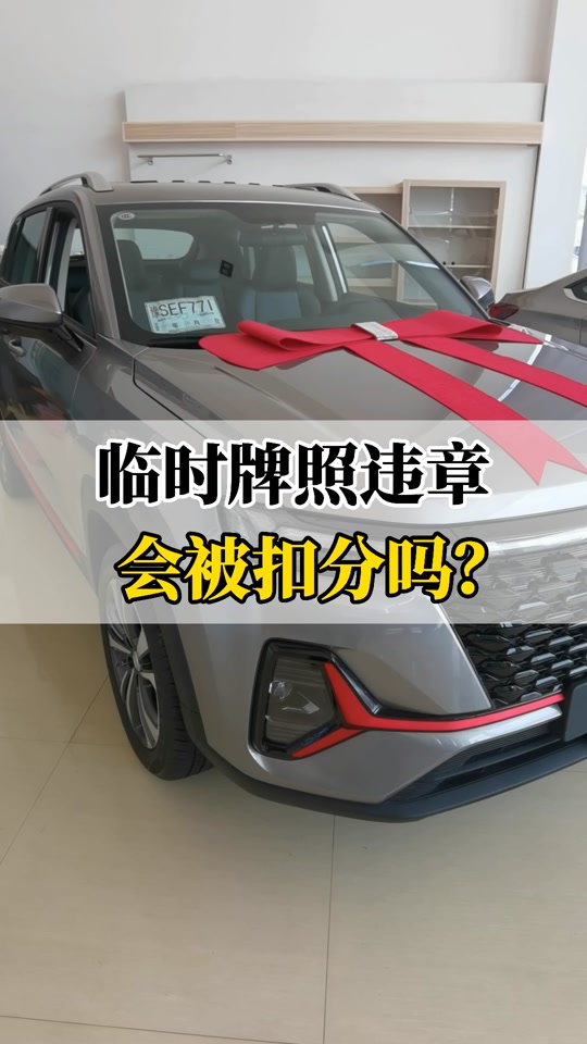 关于临时号牌会被拍照吗扣分吗怎么处理违章的信息