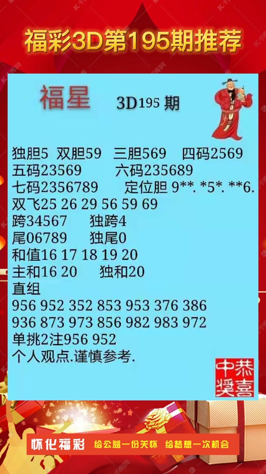 3d福星全部资料_3d福星全部资料大全_3d福星推荐在哪里找 - 抖音