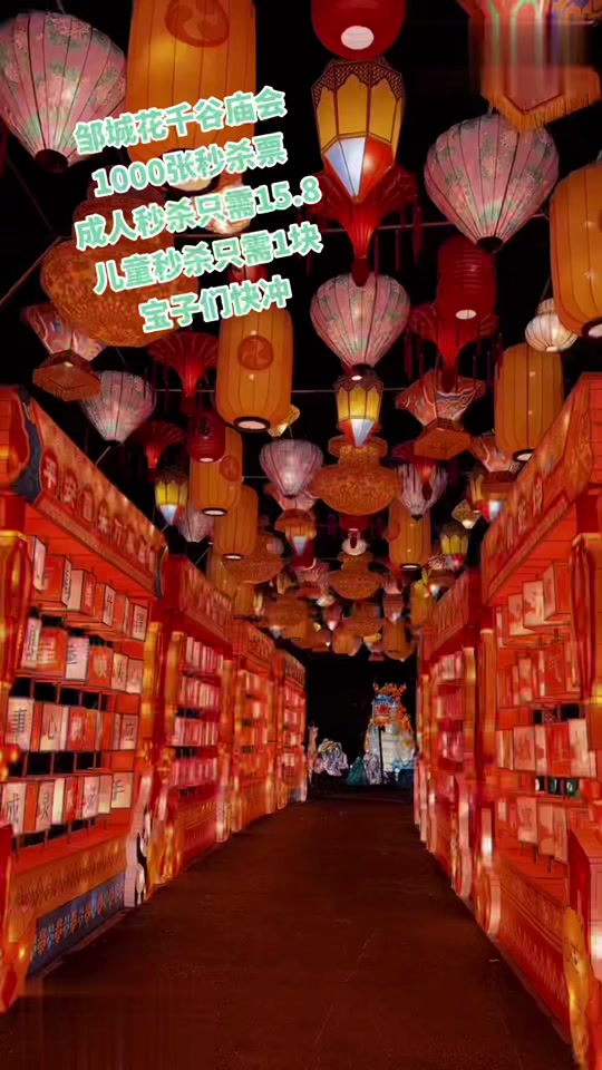 邹城花千谷夜市位置_邹城花千谷不夜城