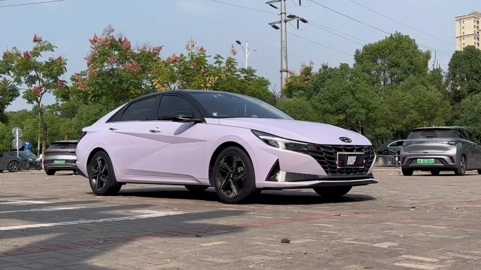 在安排一期视频96#伊兰特 #伊兰特n #改色膜