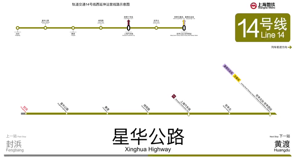 14号线西延伸全程报站#上海地铁 #14号线地铁 #安亭