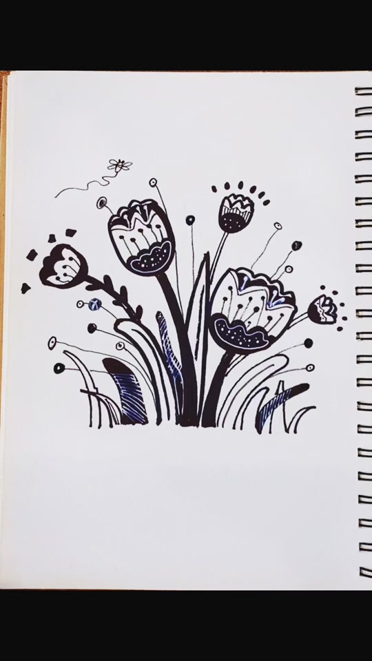 点线面画花