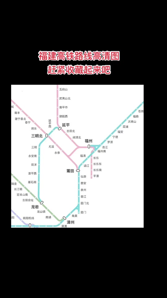 福建高铁线路图