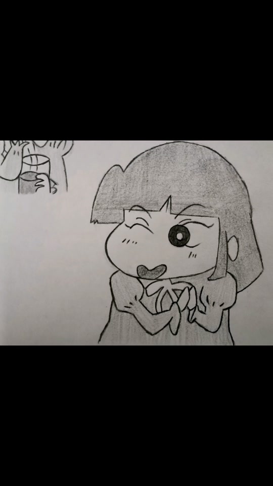 蜡笔小新中的妮妮怎么画