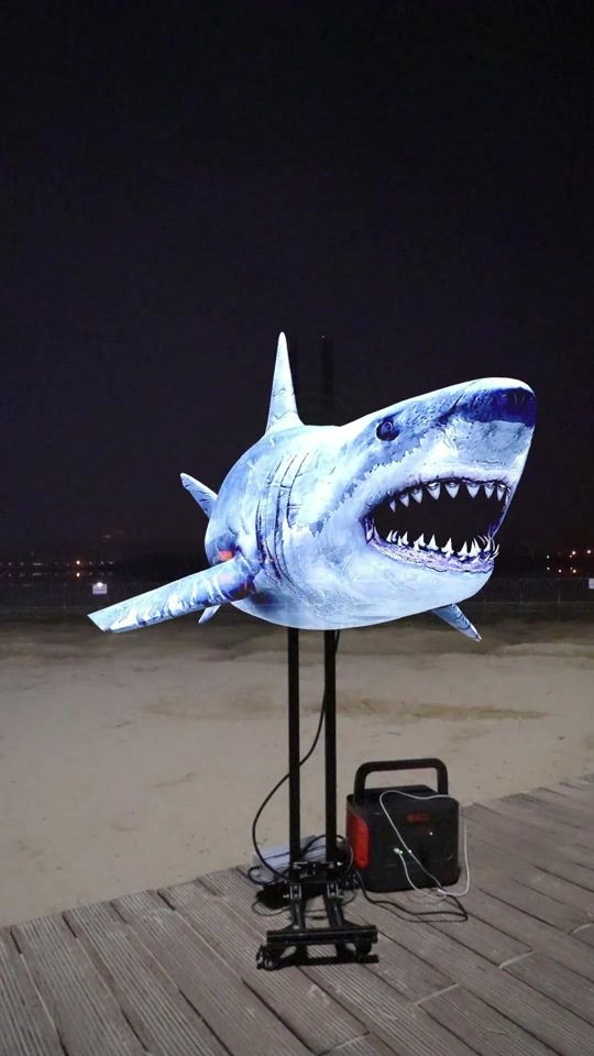 3d全息投影素材鲨鱼